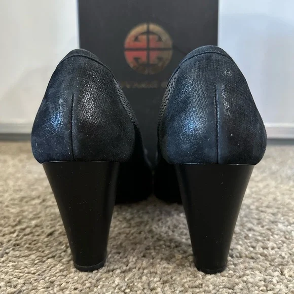 Giovanni Giusti Monita Italian 🇮🇹 Leather Heels Size 7.5 - Picture 6 of 16